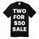 LIMITED OFFER: 2 for $50 Sample Tees